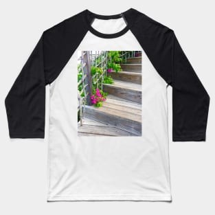 Wooden Stairs Baseball T-Shirt